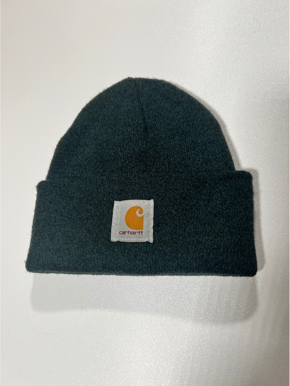 Carhartt Dark Green Knit Cuffed Beanie Unisex Watch Cap Workwear